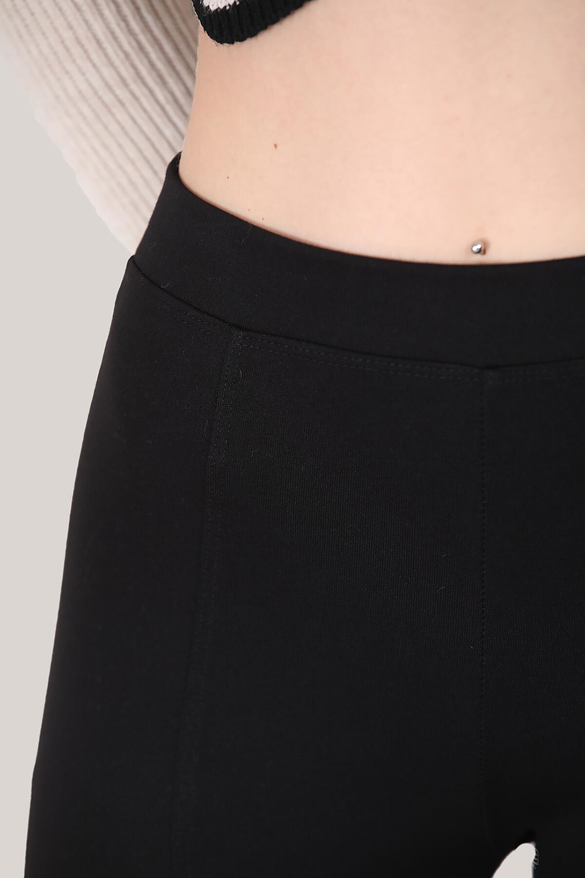 Kadın İspanyol Paça Yırtmaçlı Tayt