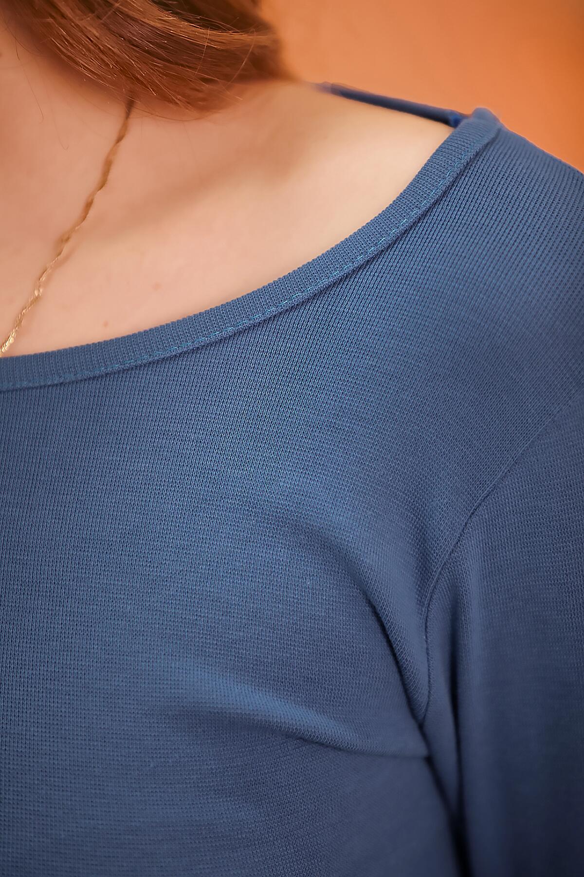 Kadın Sırt Çaprazlı Crop Bluz