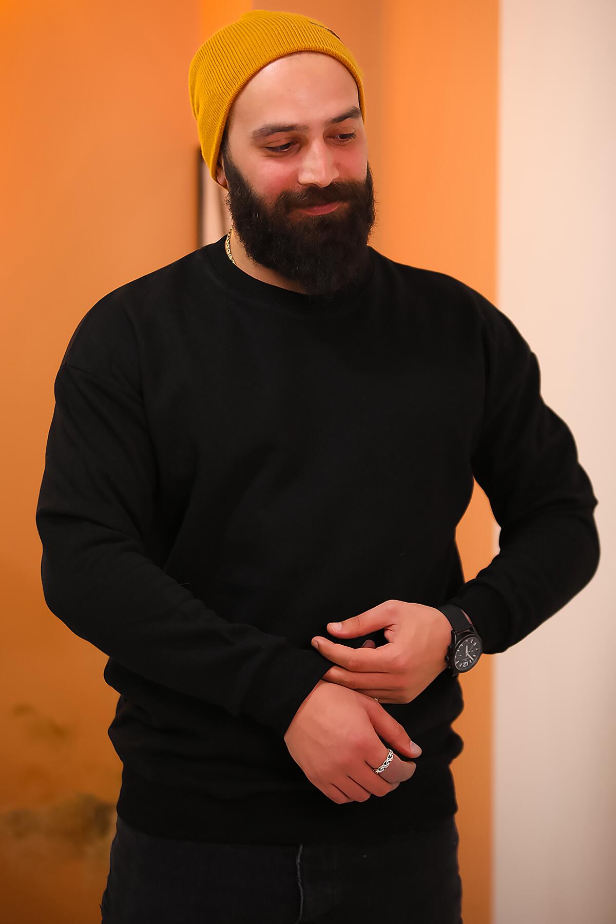 Erkek Bisiklet Yaka Sweat