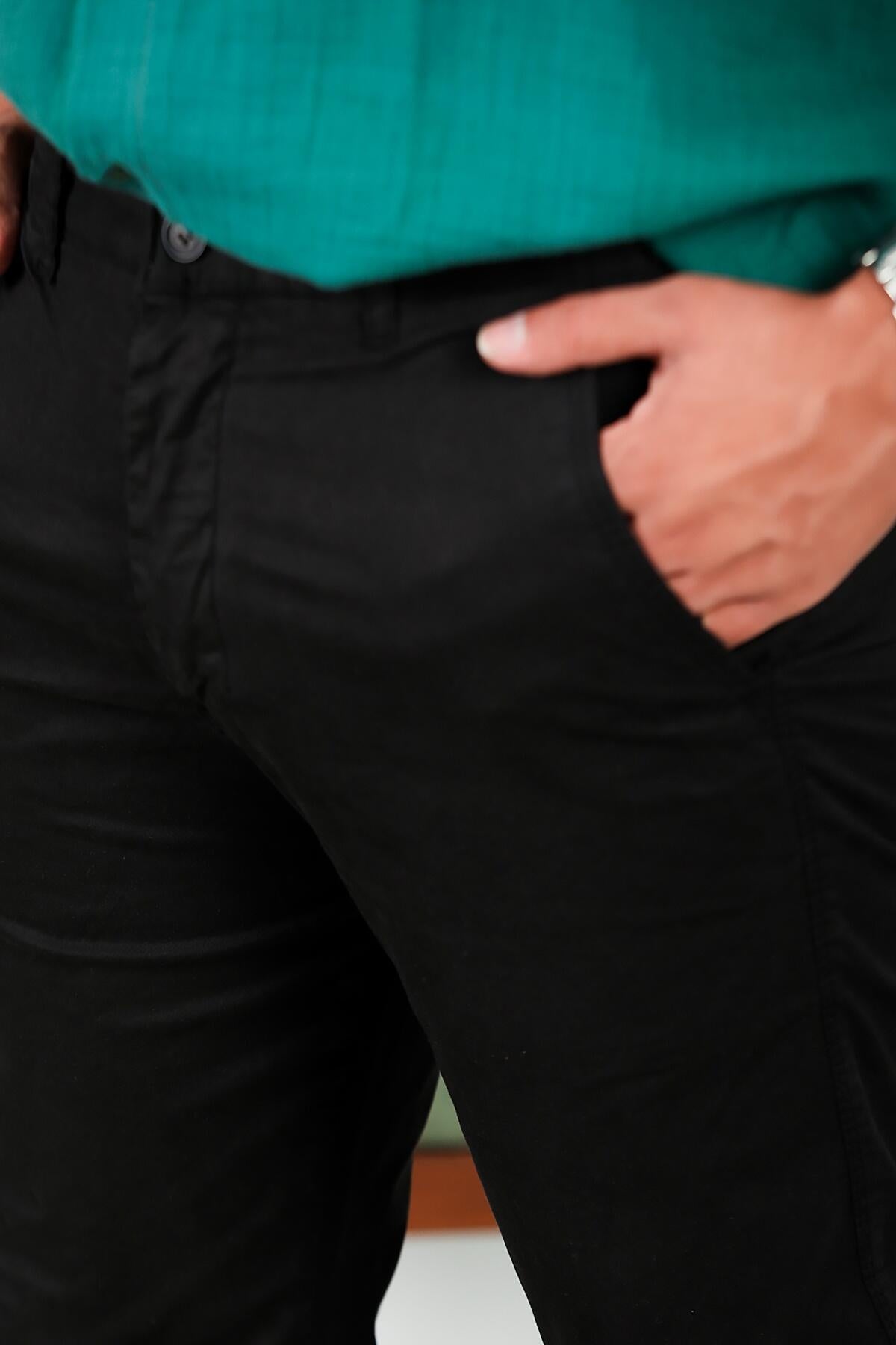 Erkek Kumaş Pantolon Siyah