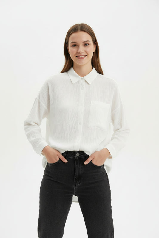 Kadın İçi Atletli Gömlek Red