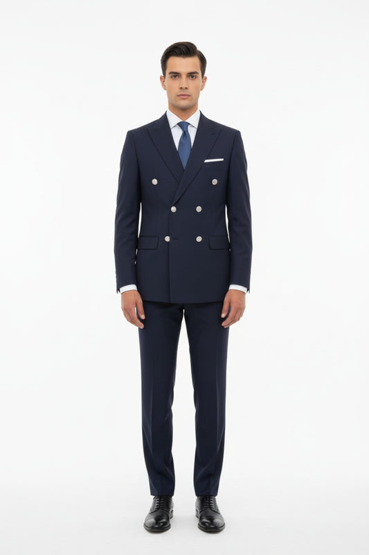 Erkek Bezayak Kloveze İkili Takım Lacivert