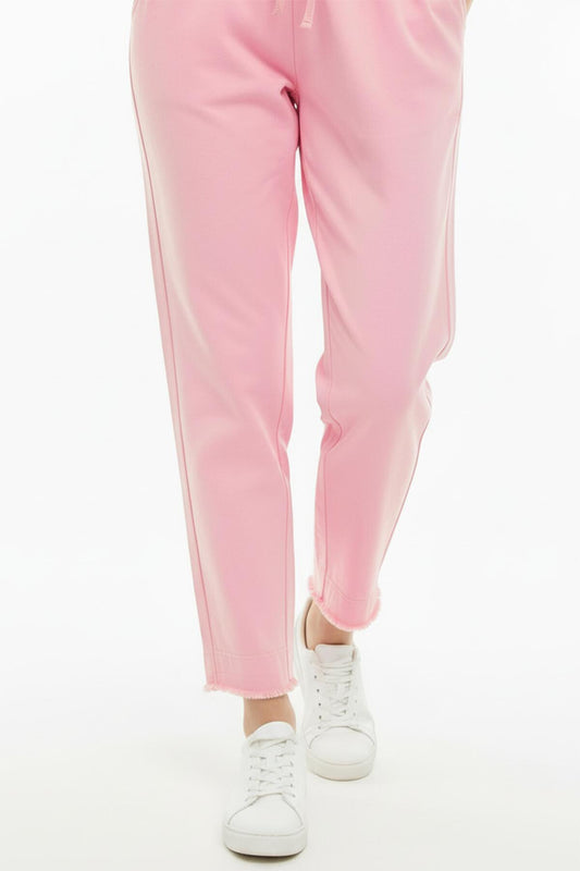 Kadın Paça Püsküllü Pantolon Pembe