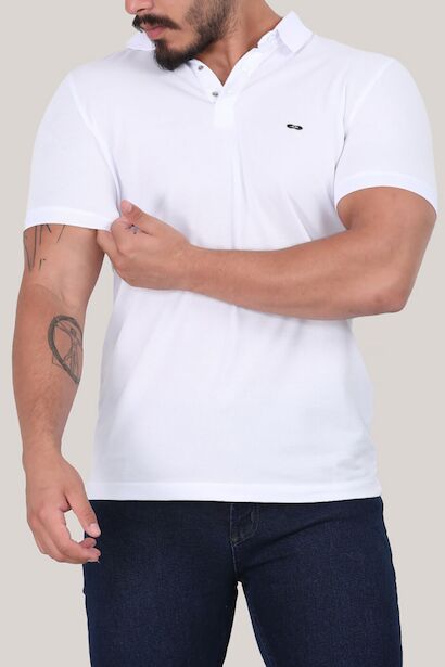 Erkek Polo Yaka T-shirt Beyaz