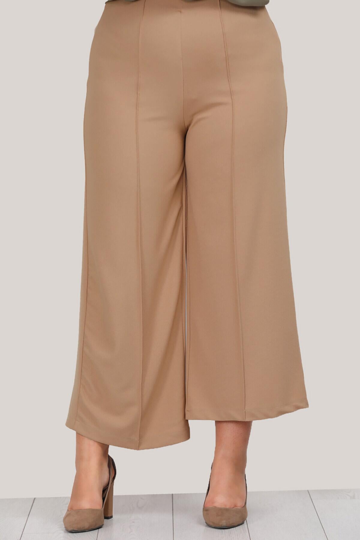 Büyük Beden Yüksek Bel Kapri