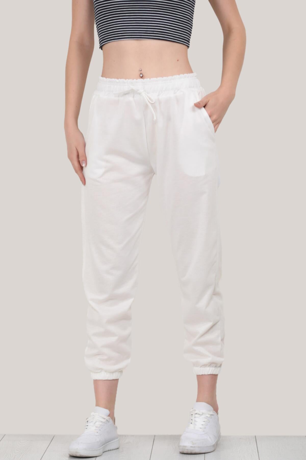 Kadın Paça Lastikli Eşofman Alt