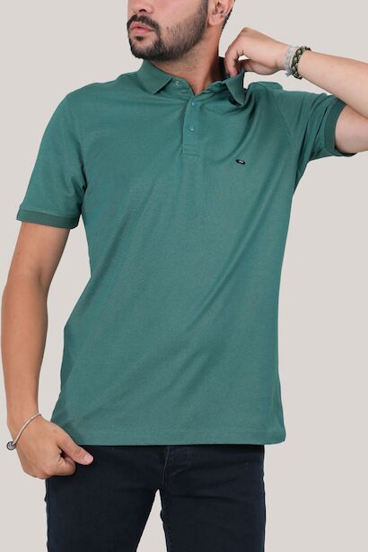 Erkek Polo Yaka T-shirt Yeşil
