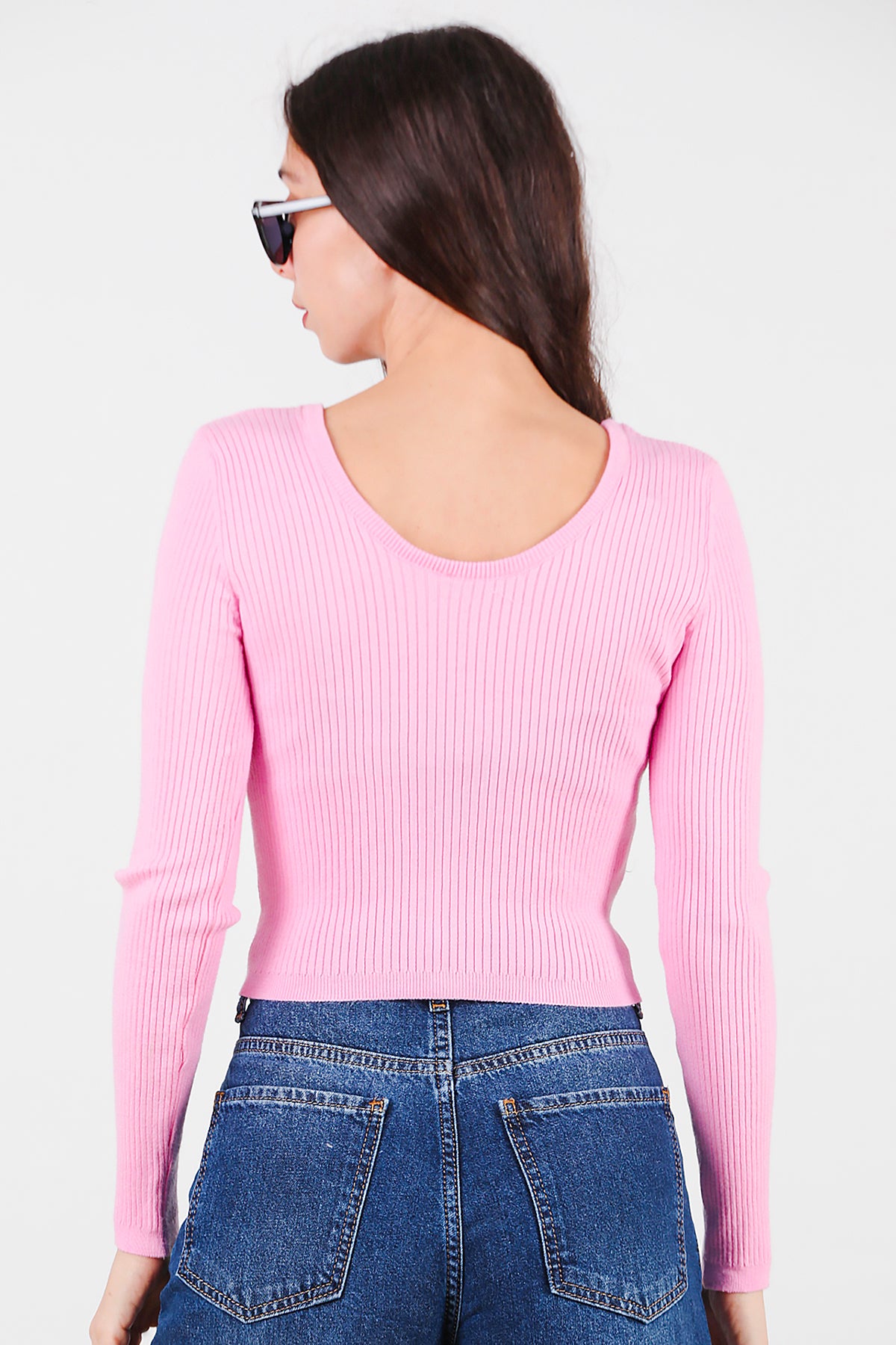 Kadın Triko Bluz Pembe