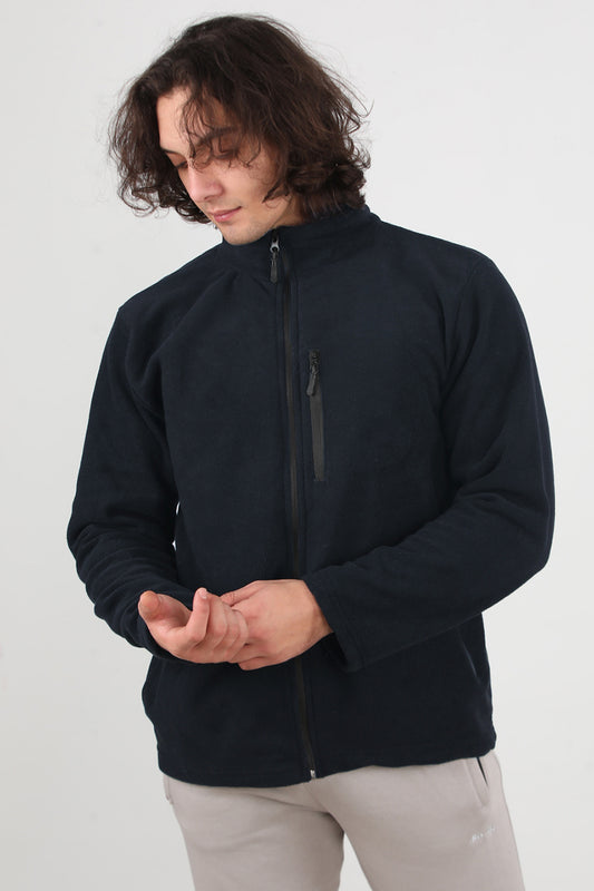 Winterwear Erkek Büyük Beden 3iplik Polar Ceket Lacivert