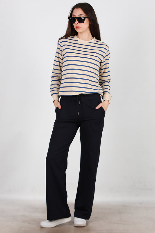 Kadın Bol Paça Eşofman Lacivert