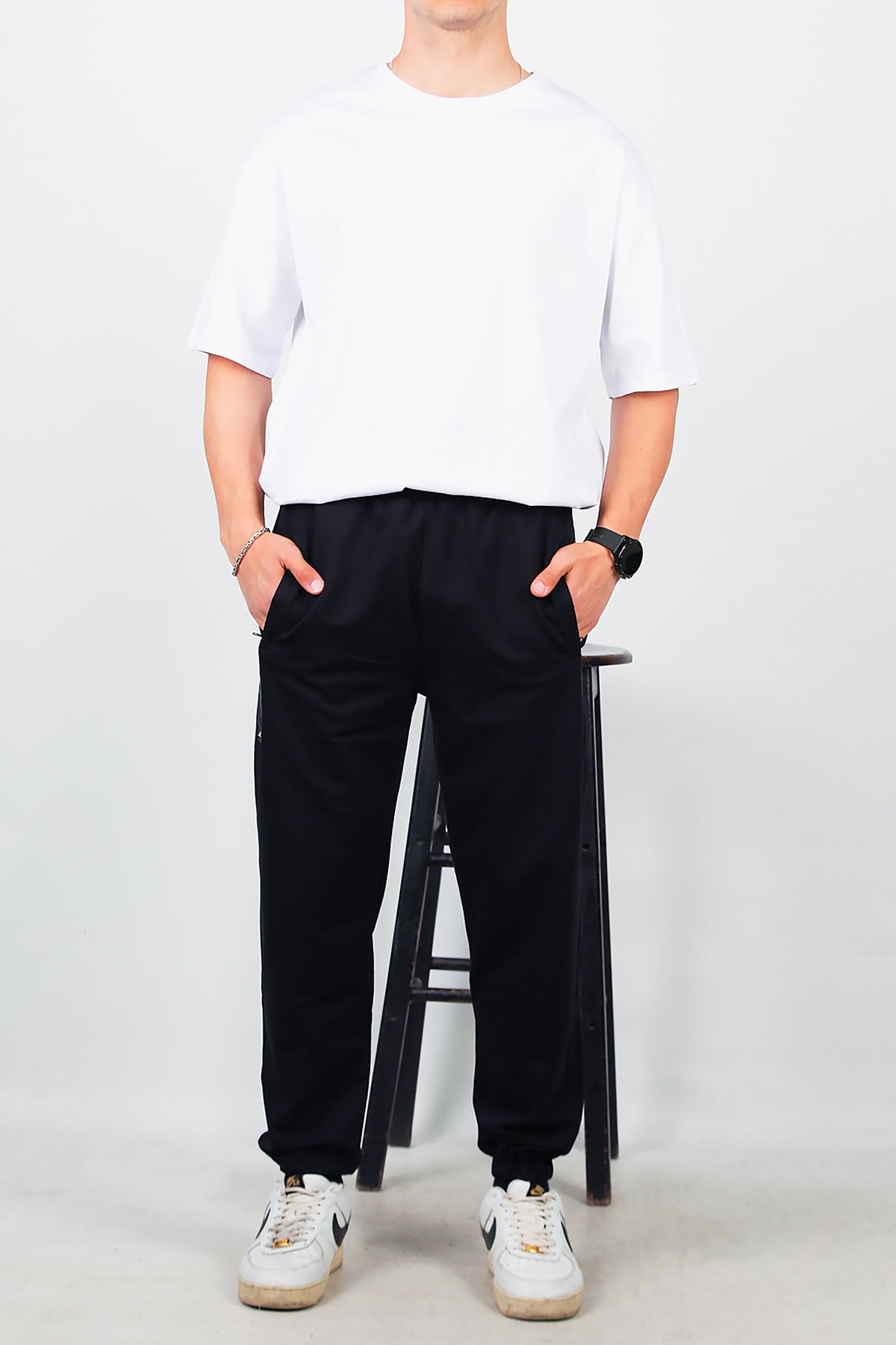 Erkek Bel Paça Lastikli Eşofman Lacivert