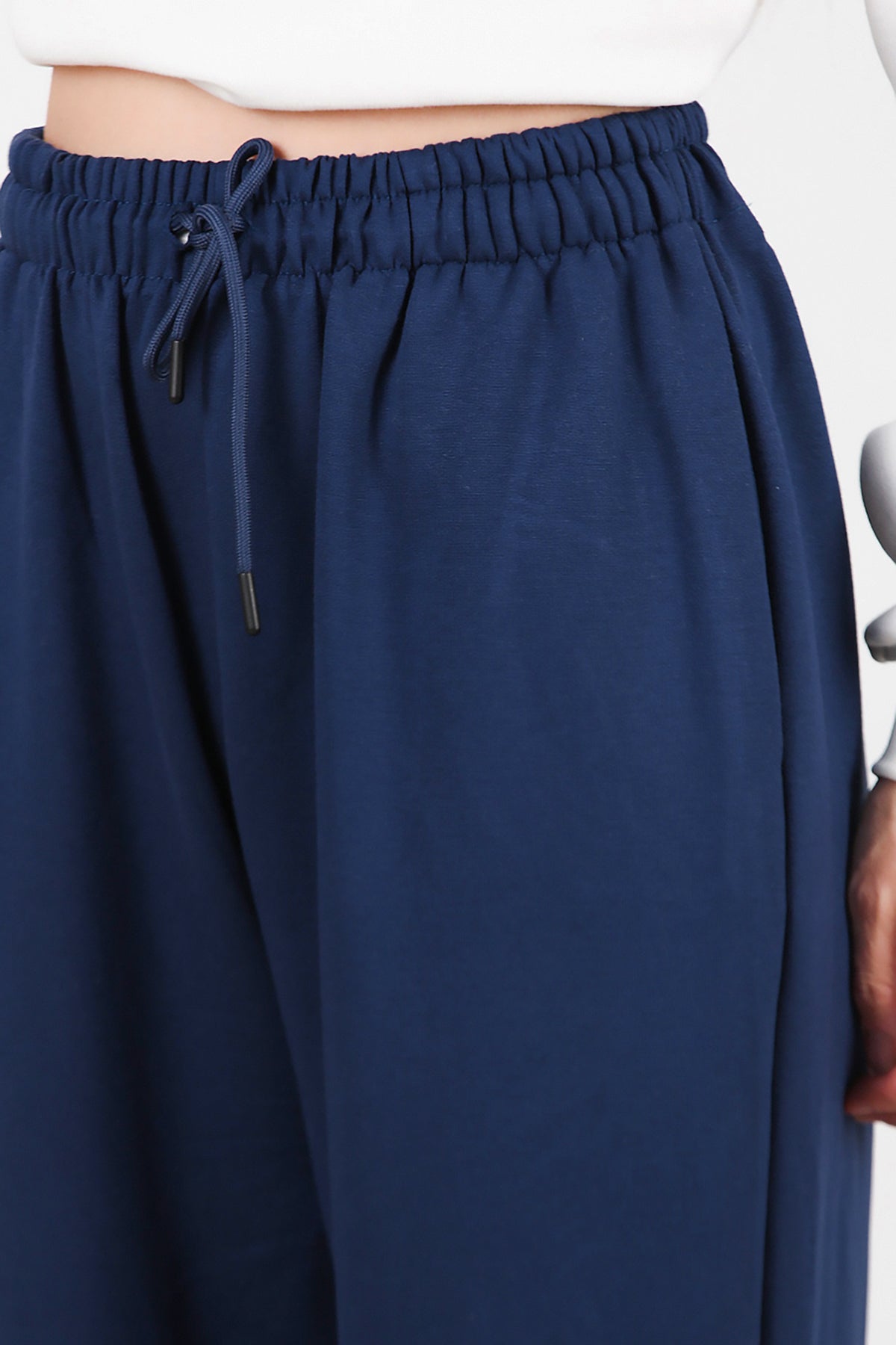 Kadın Paça Lastikli Oversize Eşofman Lacivert