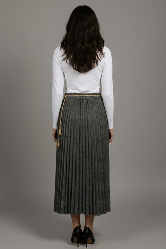 Büyük Beden Su Yolu Uzun Etek Yeşil