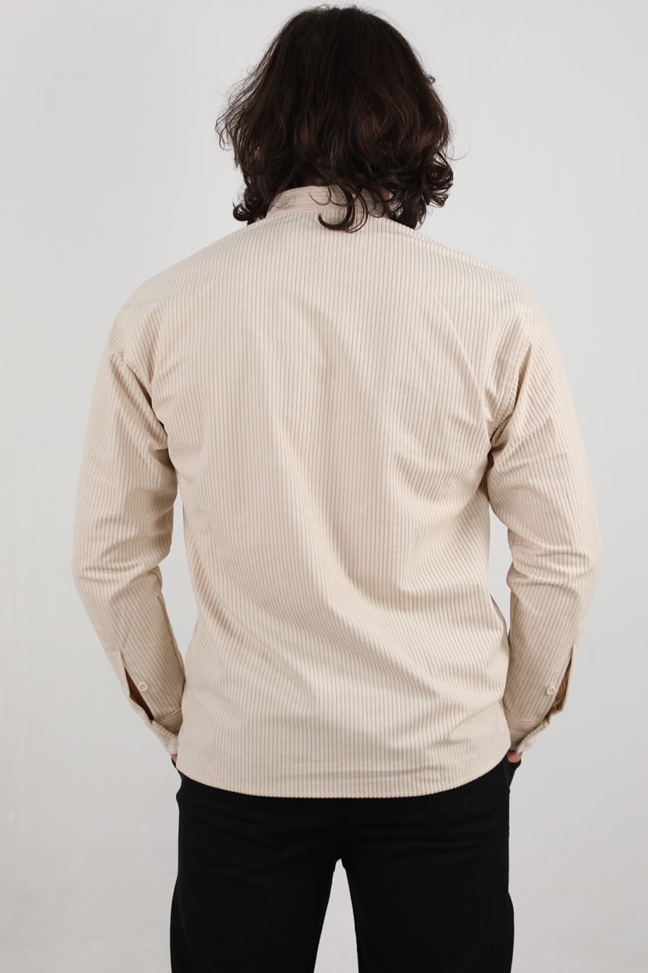 Noir Erkek Kadife Gömlek Taş