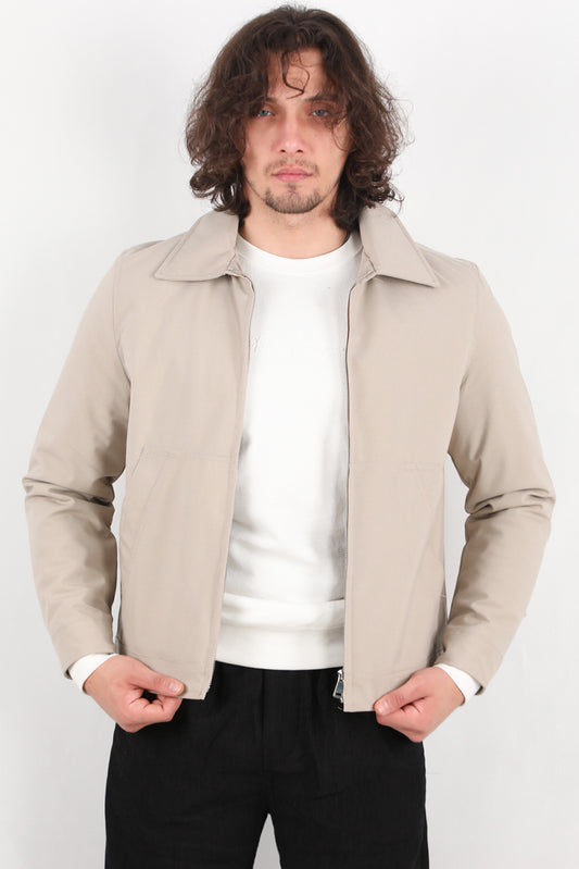 Sentinel Erkek Gabardin Pilot Yaka Mont Taş