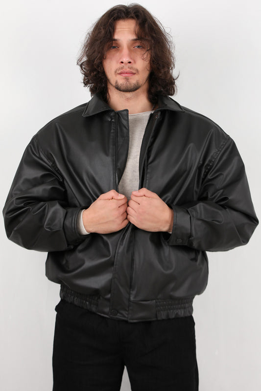 Leatherman Erkek Deri Mont Siyah