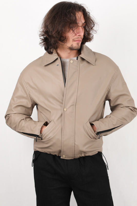 Leatherman Erkek Deri Mont Vizon