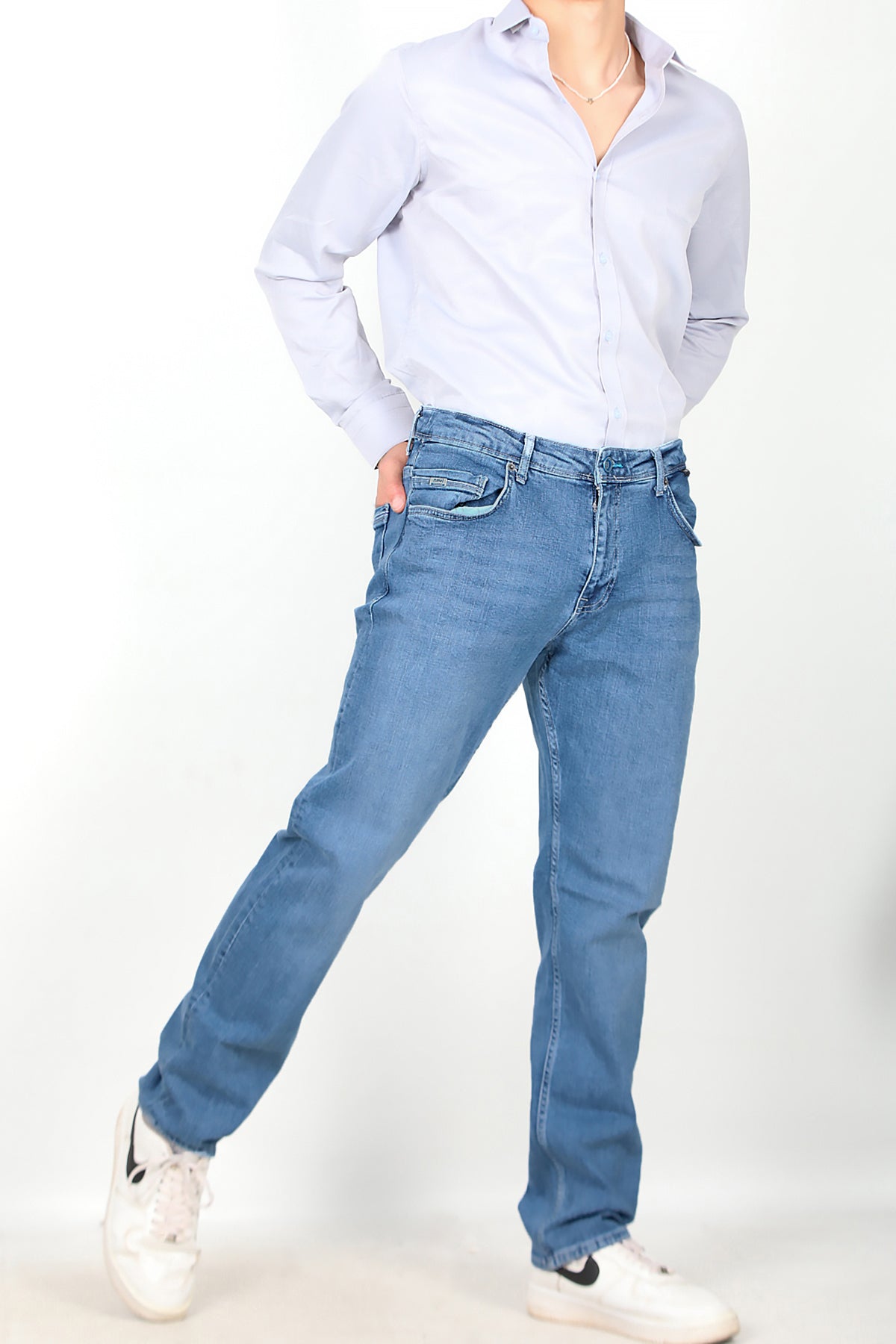 Erkek Boru Paça Pantolon Kot