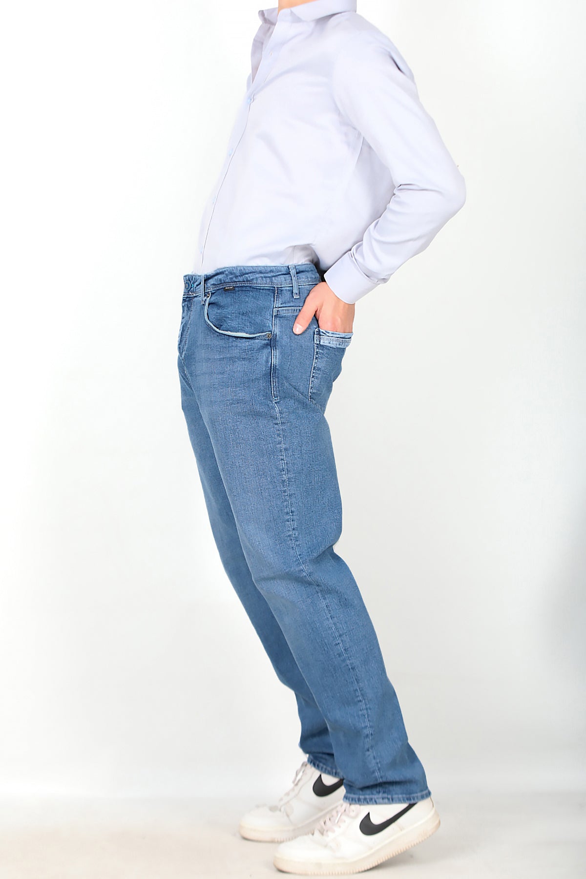 Erkek Boru Paça Pantolon Kot