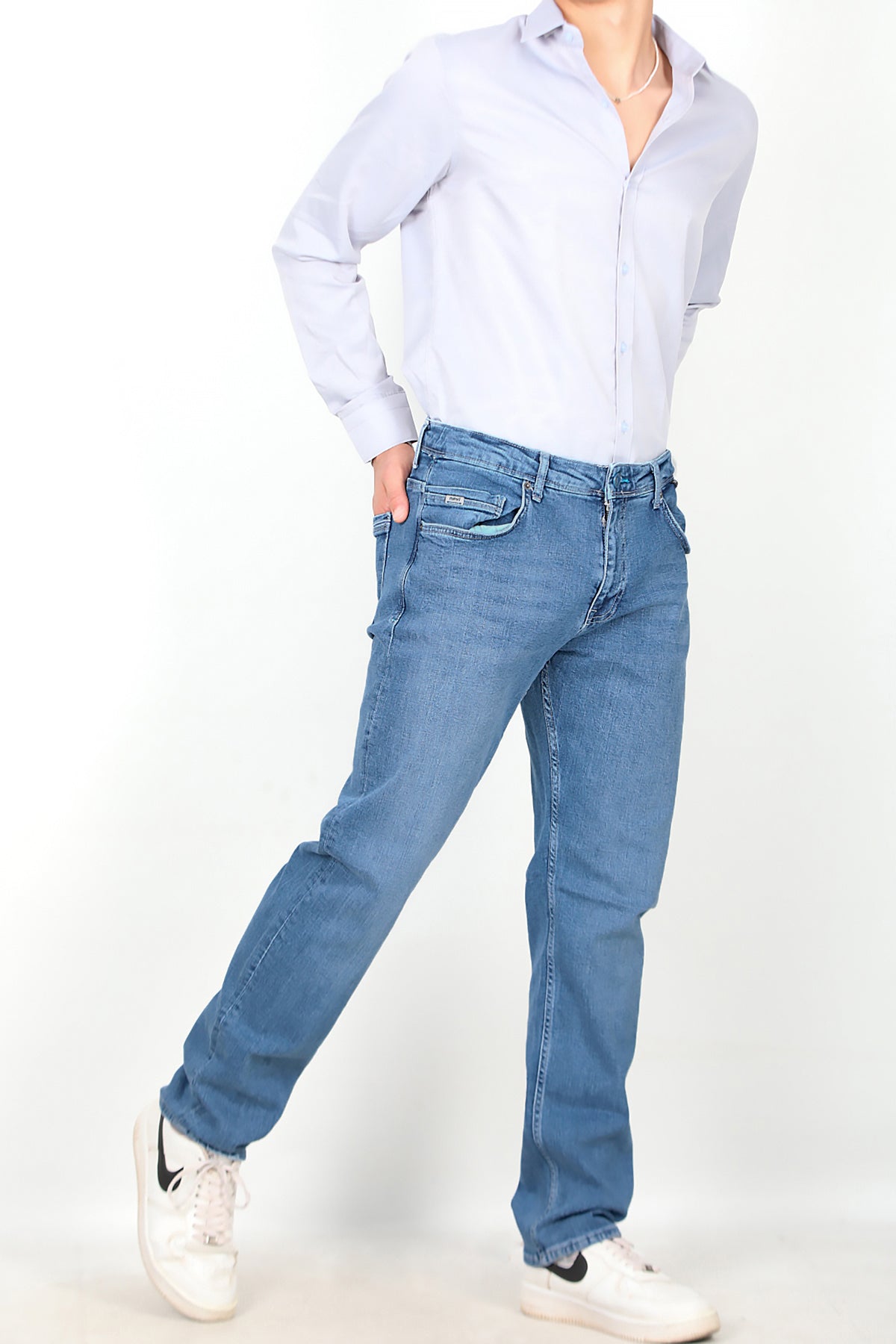 Erkek Boru Paça Pantolon Kot