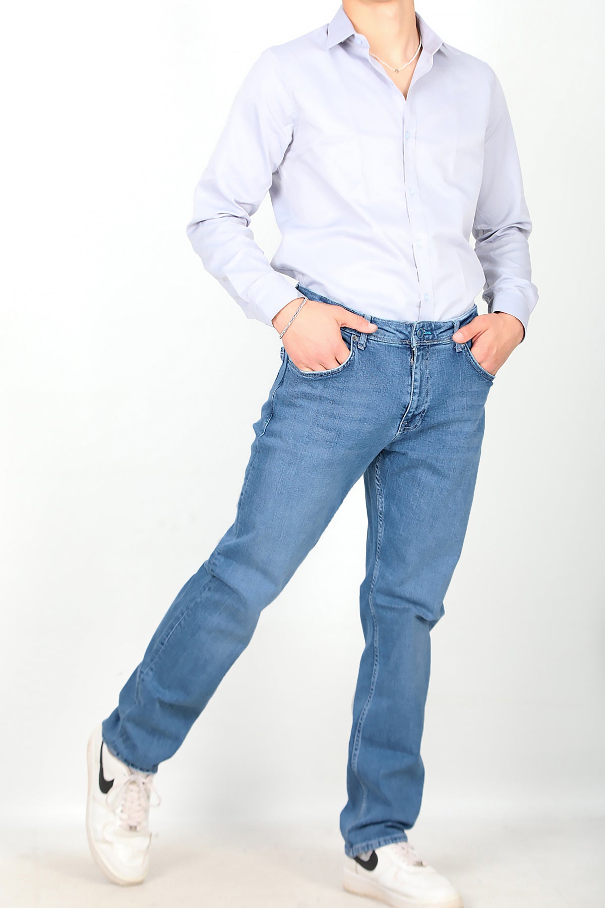 Erkek Boru Paça Pantolon Kot