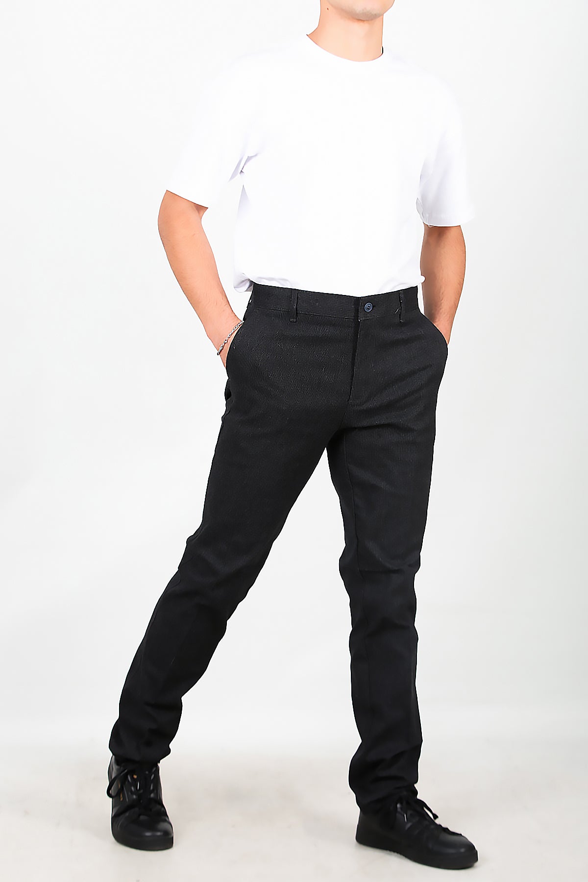 Erkek Klasik Kumaş Pantolon Siyah