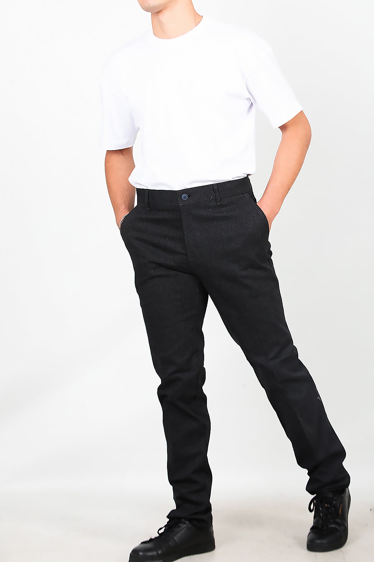 Erkek Klasik Kumaş Pantolon Siyah