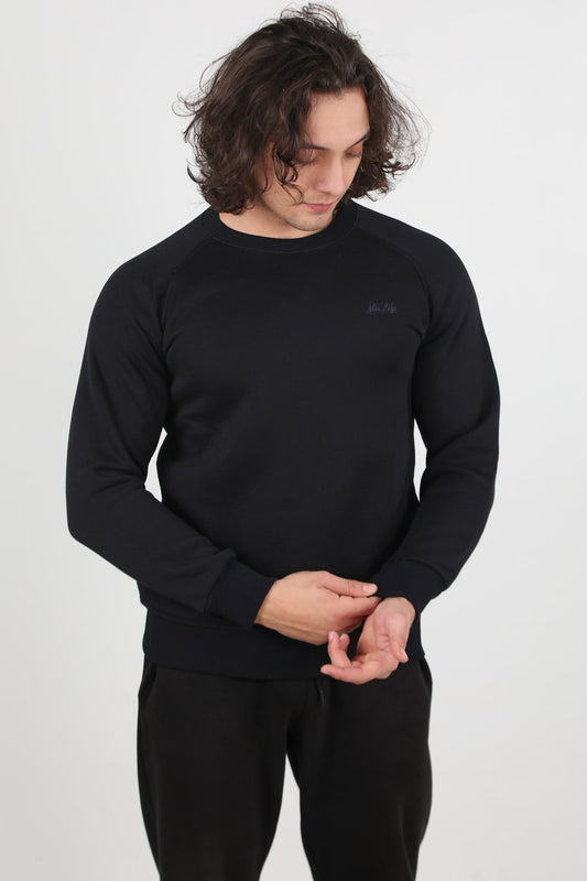 Trimcrew Erkek 3iplik Omuz Çimalı Sweat Lacivert