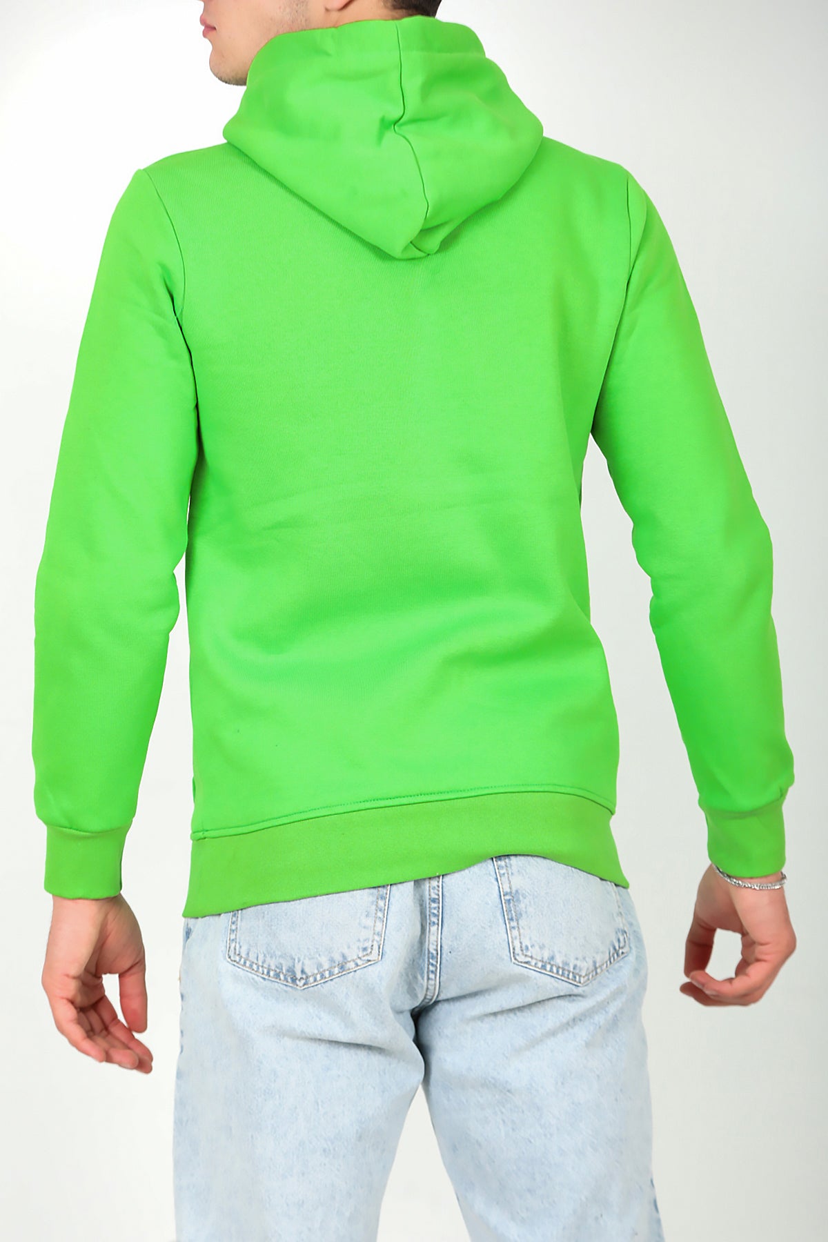 Erkek Kapşonlu Sweat Yeşil