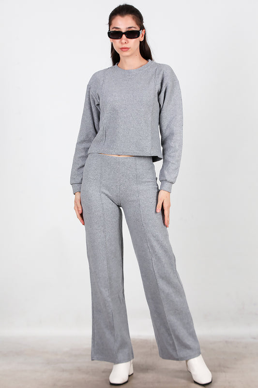 Kadın Selanik Çimalı İkili Takım Gri