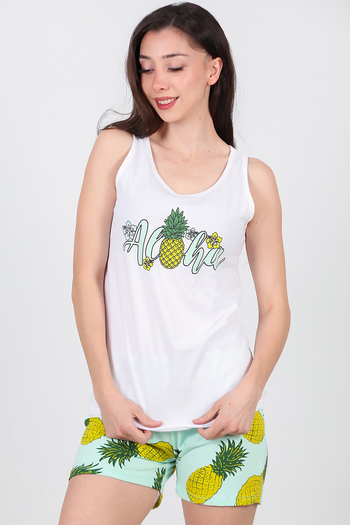Kadın Pijama Takımı Mint