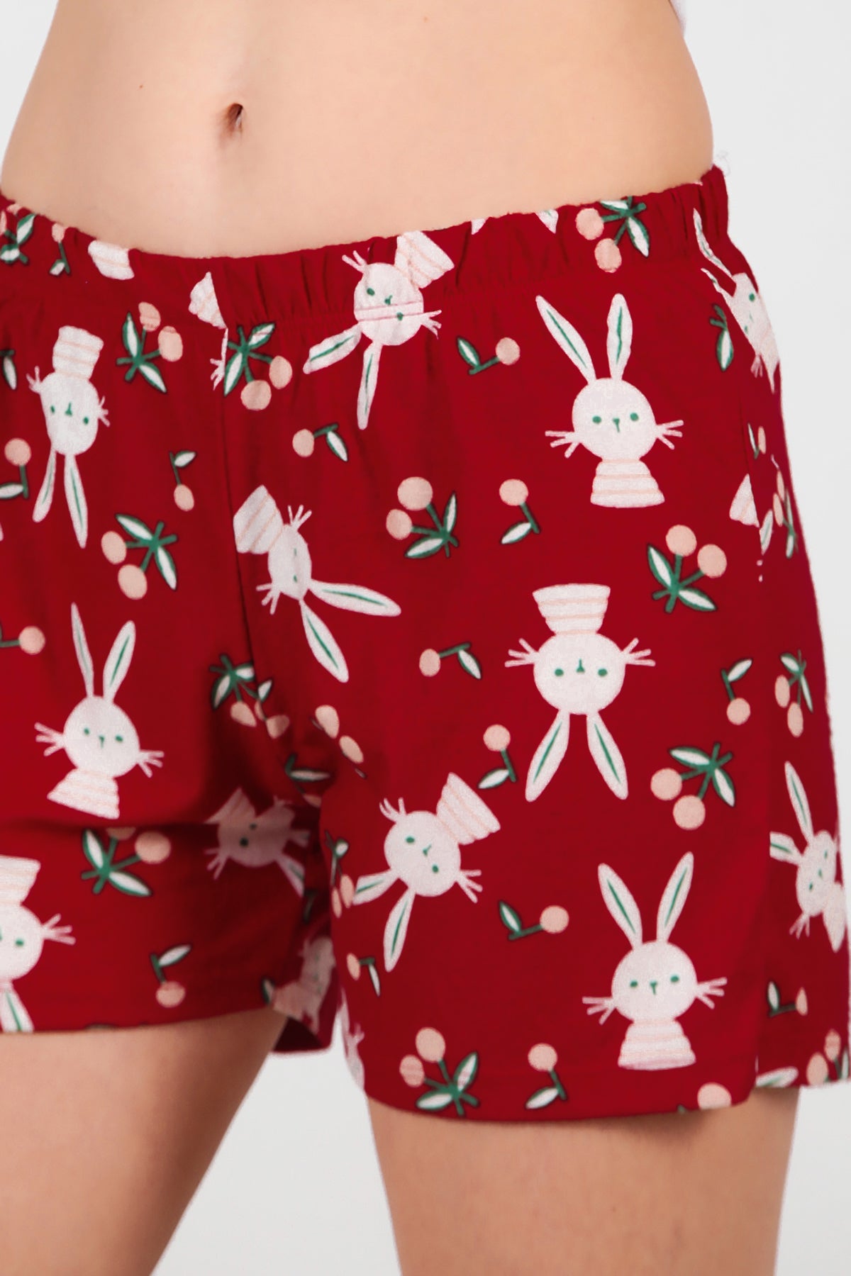 Kadın Pijama Takımı Bordo