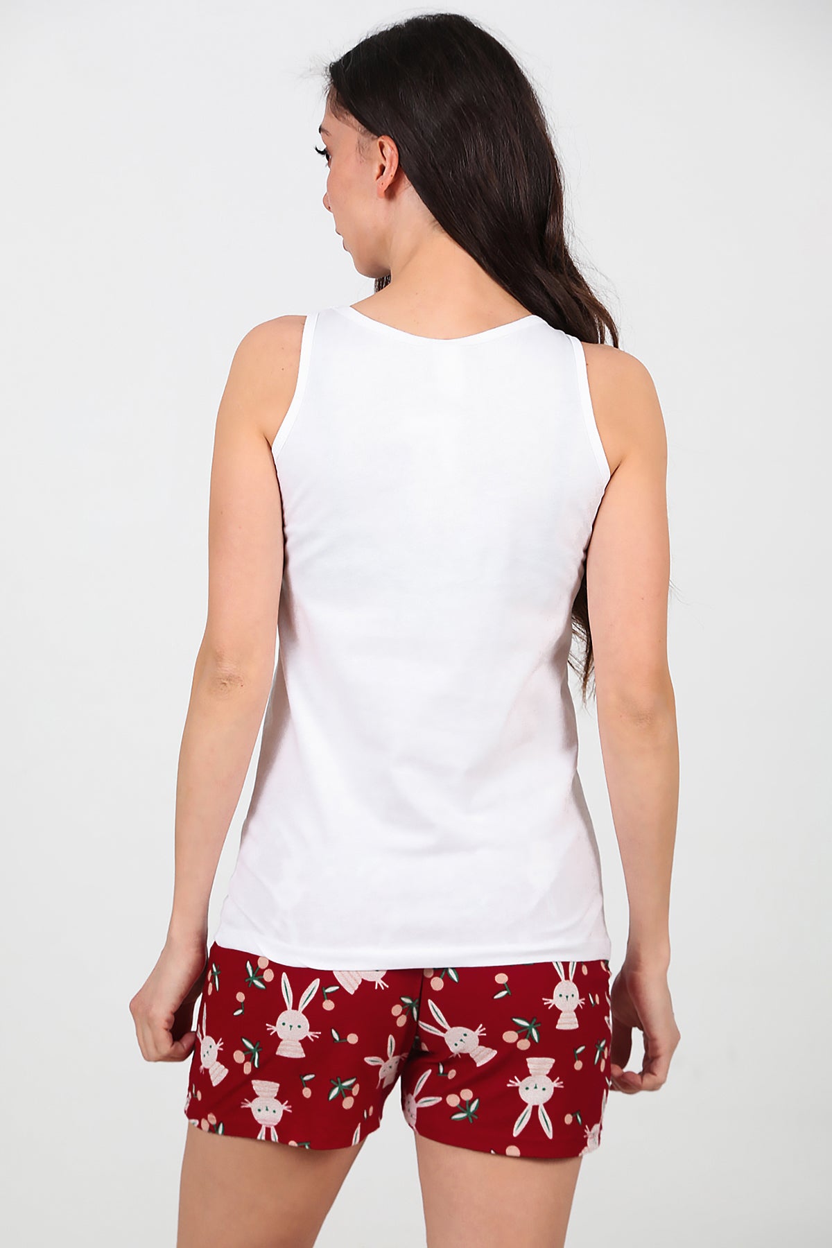 Kadın Pijama Takımı Bordo