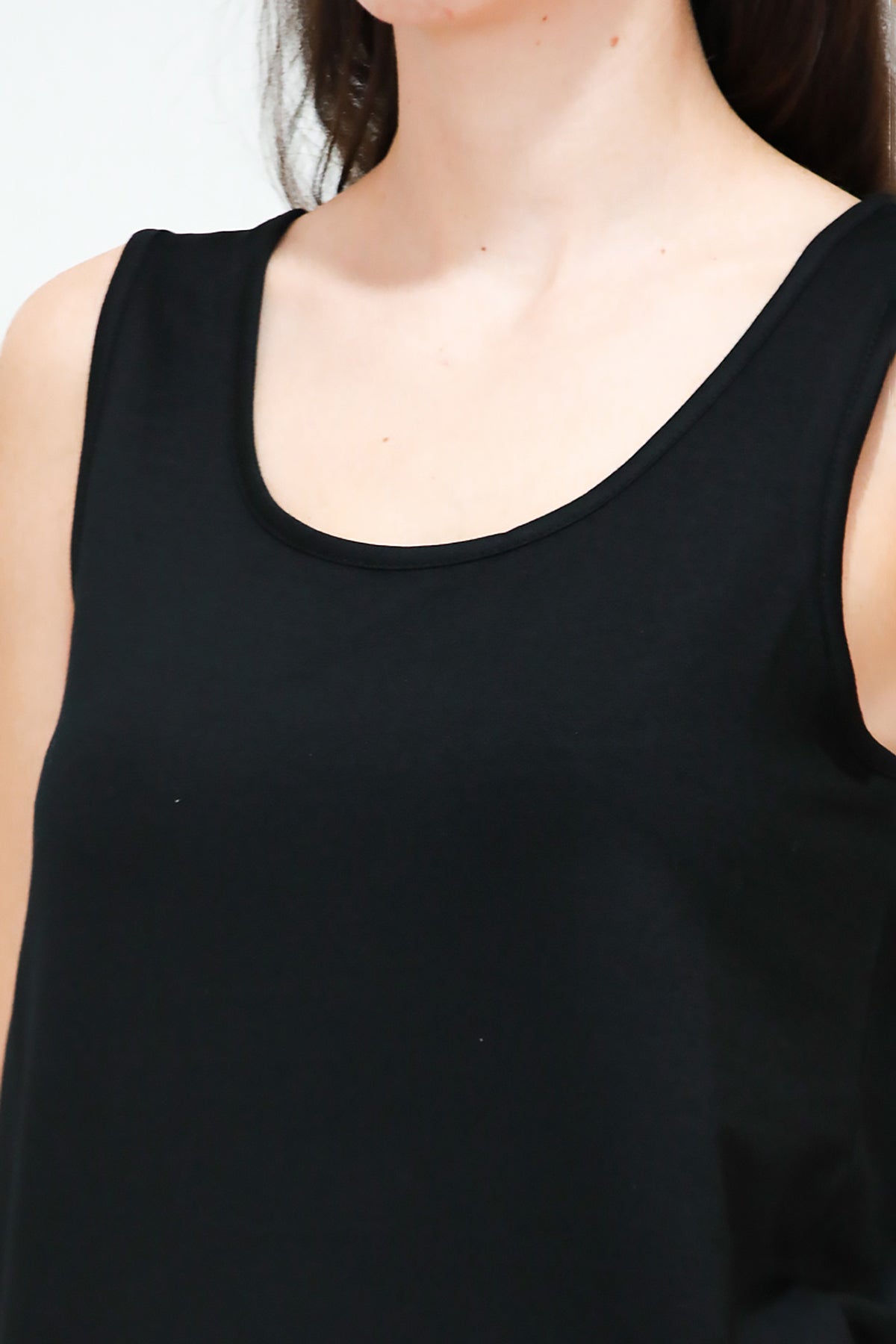 Kadın Kalın Askılı T-Shirt Siyah
