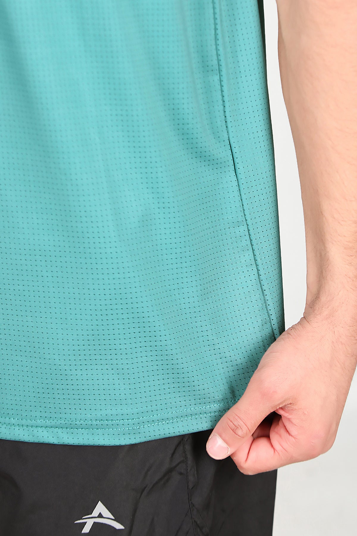 Erkek Kapşonlu Kolsuz T-shirt Çağla Yeşili
