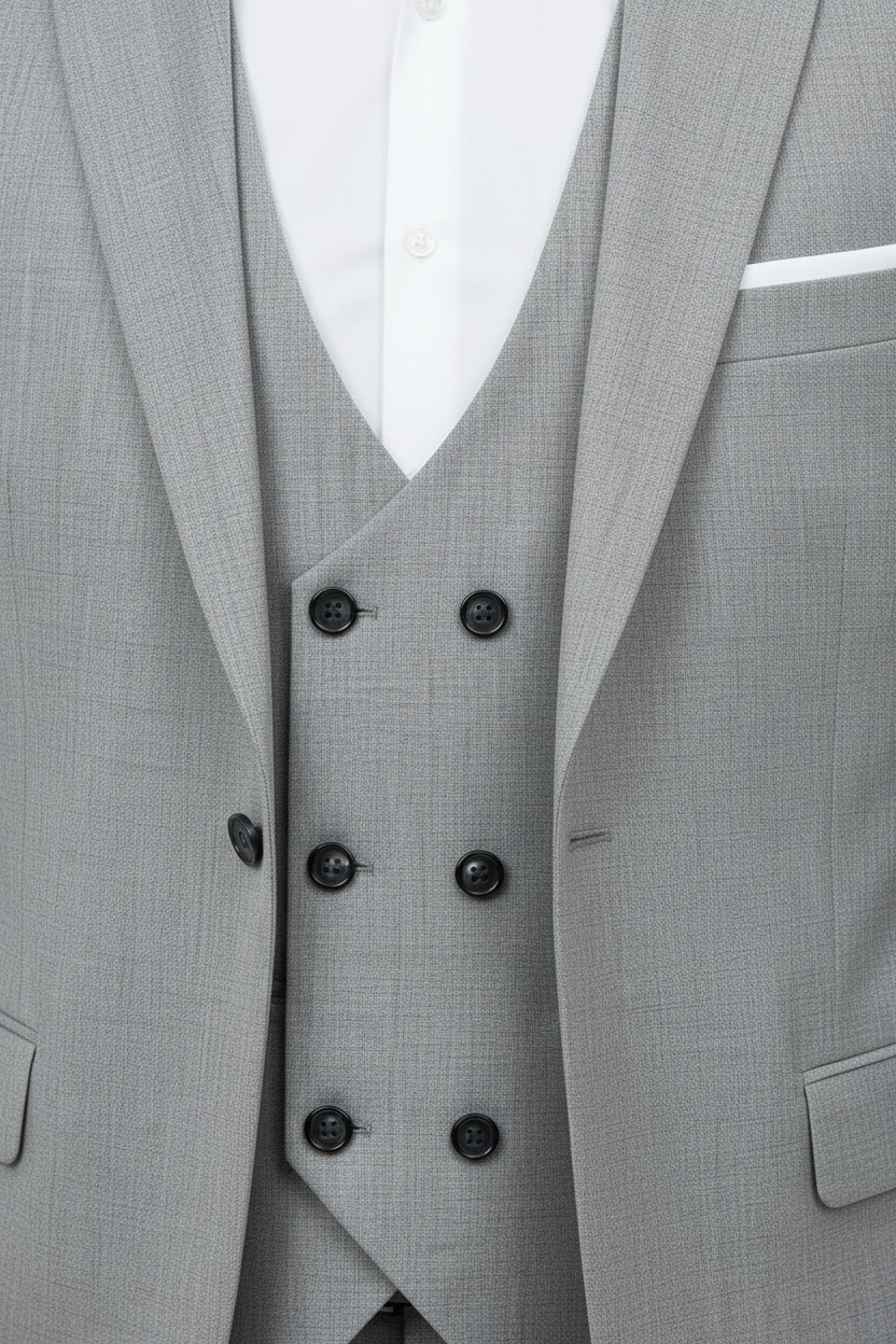 Mega Erkek Mega 3lü Takım Açık Gri