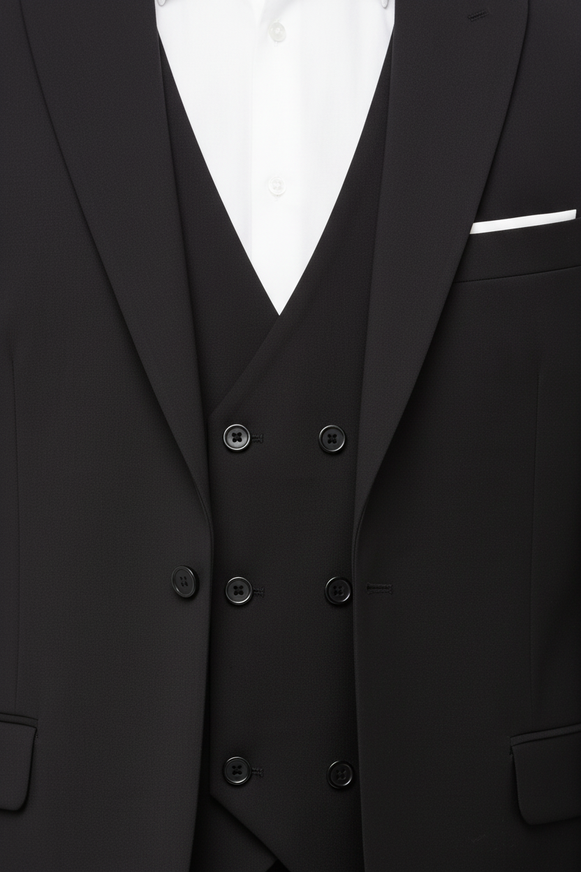 Double Erkek Double 3lü Takım Siyah