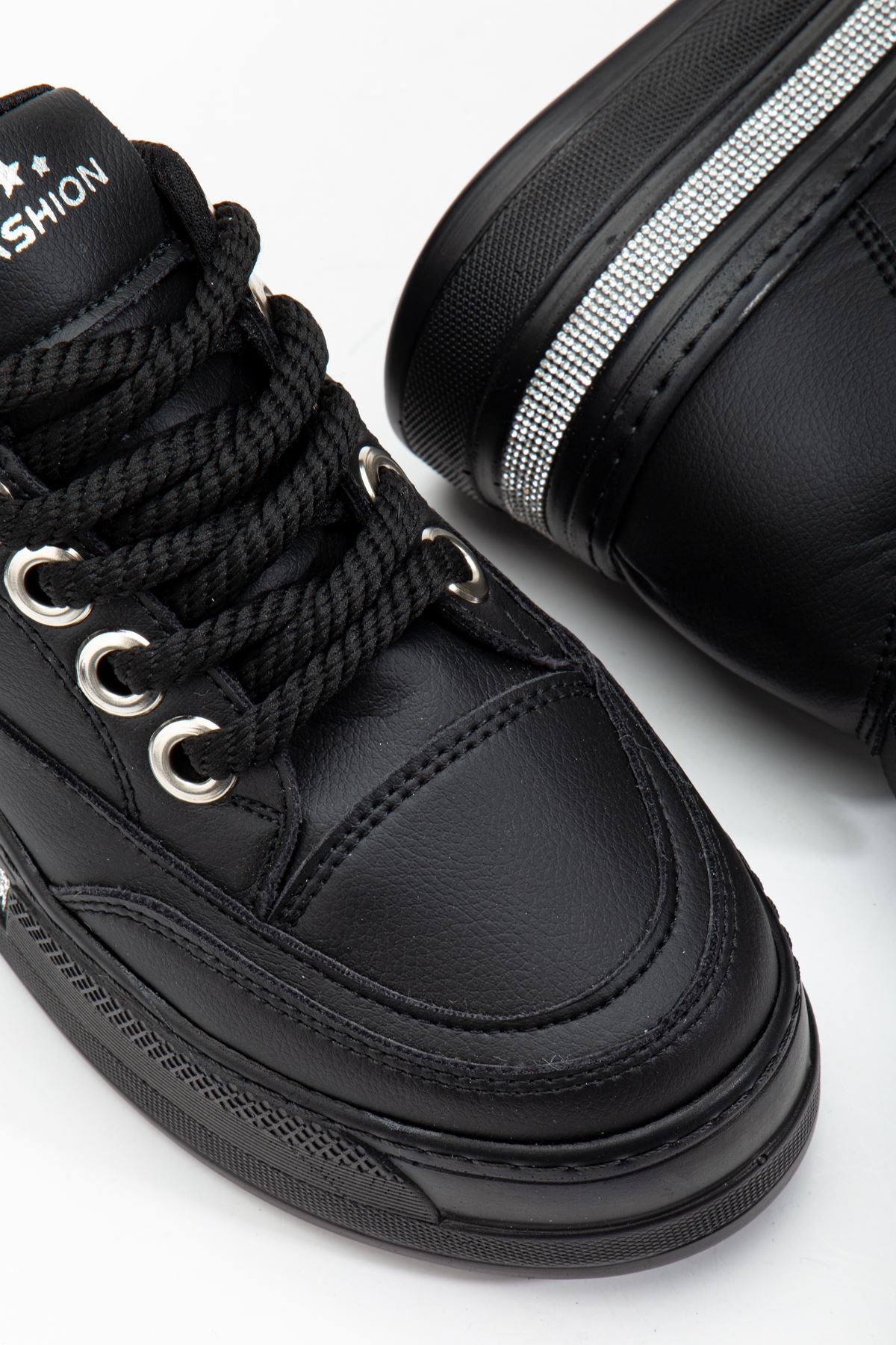 Granes Kadın Siyah Gizli Topuk Sneaker