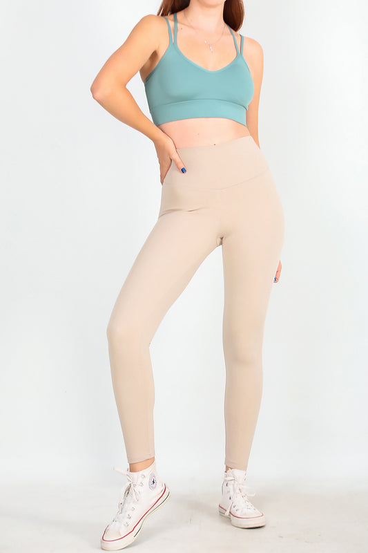 Kadın İçi Polarlı Yüksek Bel Tayt Taş