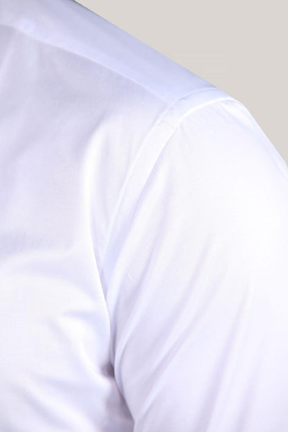 Erkek Saten Gömlek Beyaz