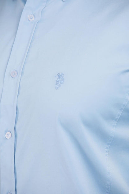 Erkek Saten Gömlek Mavi