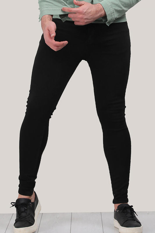 Erkek Dar Paça Pantolon  Siyah