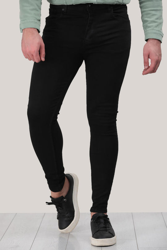Erkek Dar Paça Pantolon  Siyah