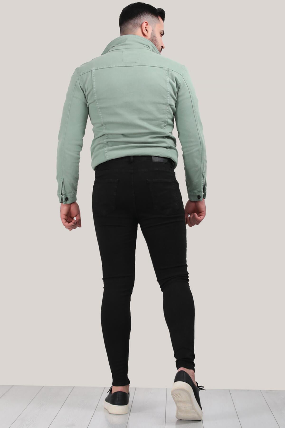Erkek Dar Paça Pantolon  Siyah