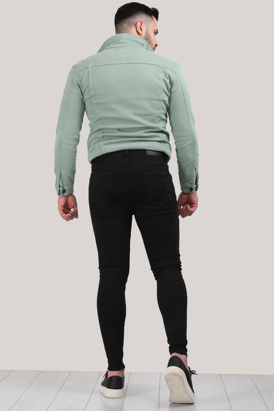 Erkek Dar Paça Pantolon  Siyah