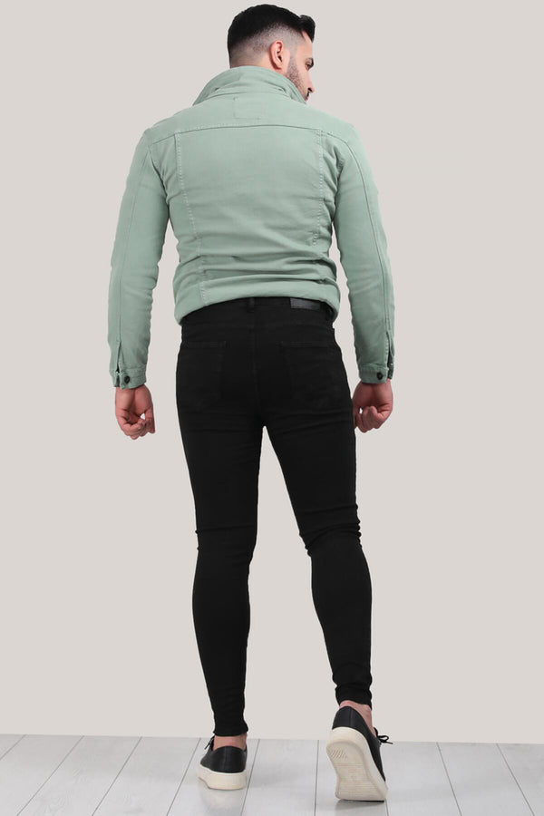 Erkek Dar Paça Pantolon  Siyah