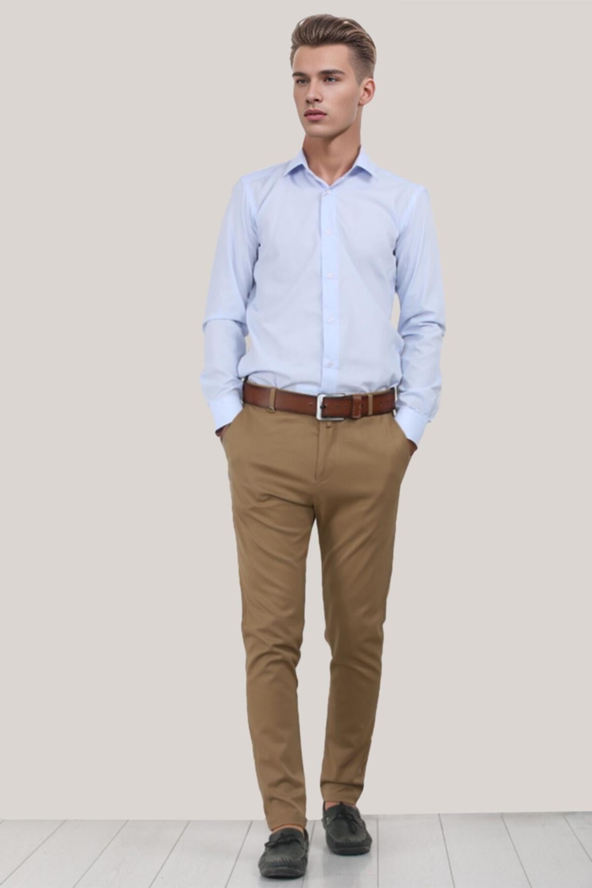 Erkek Kumaş Pantolon Camel