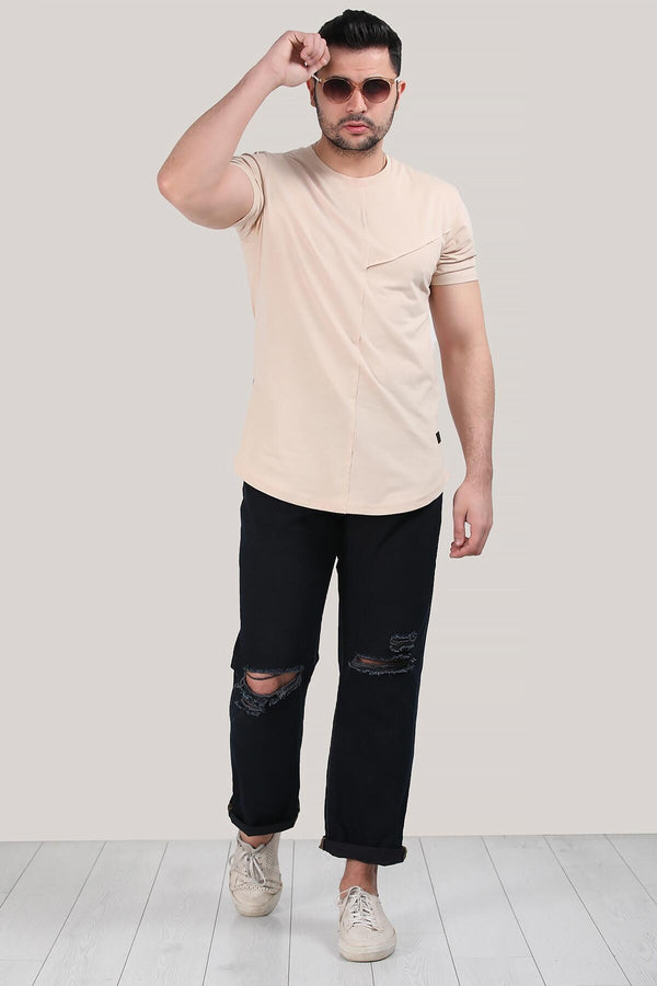 Erkek Yırtık Detaylı Pantolon Lacivert
