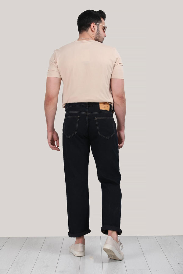 Erkek Yırtık Detaylı Pantolon Lacivert