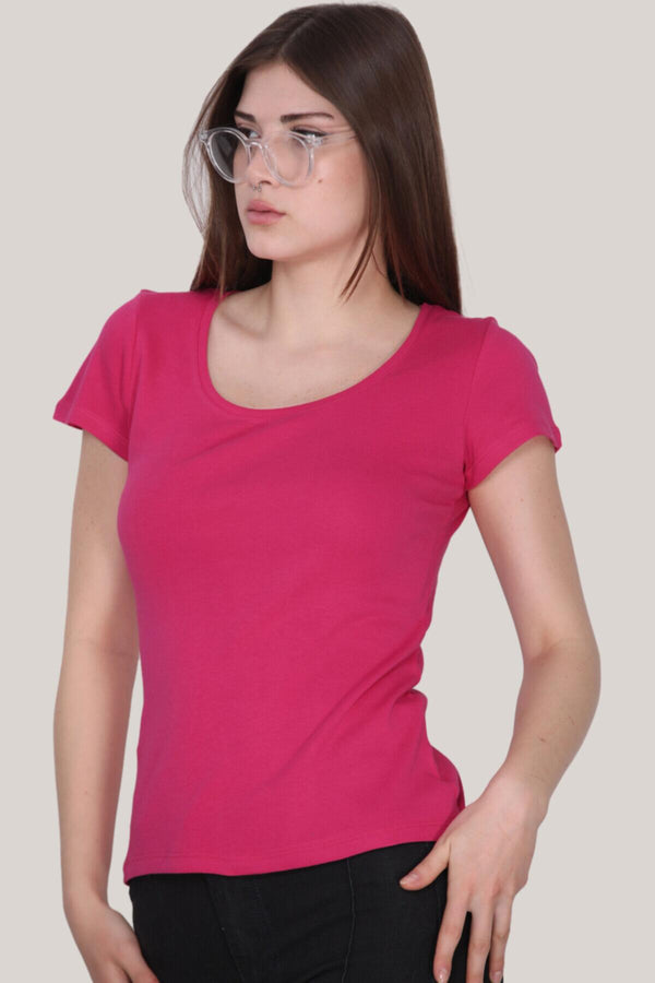 Kadın Kısa Kollu Bluz  Pembe